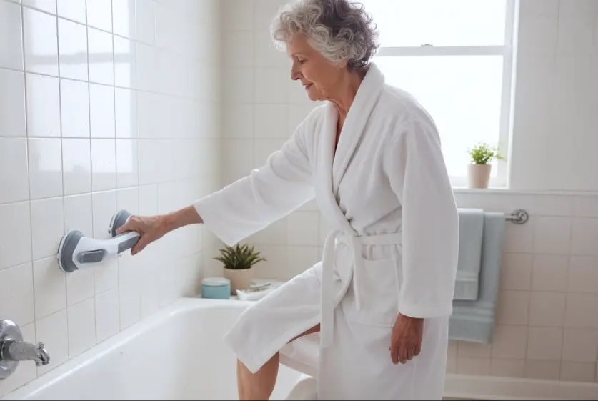Ambulance outside a home — the consequence of a bathroom fall